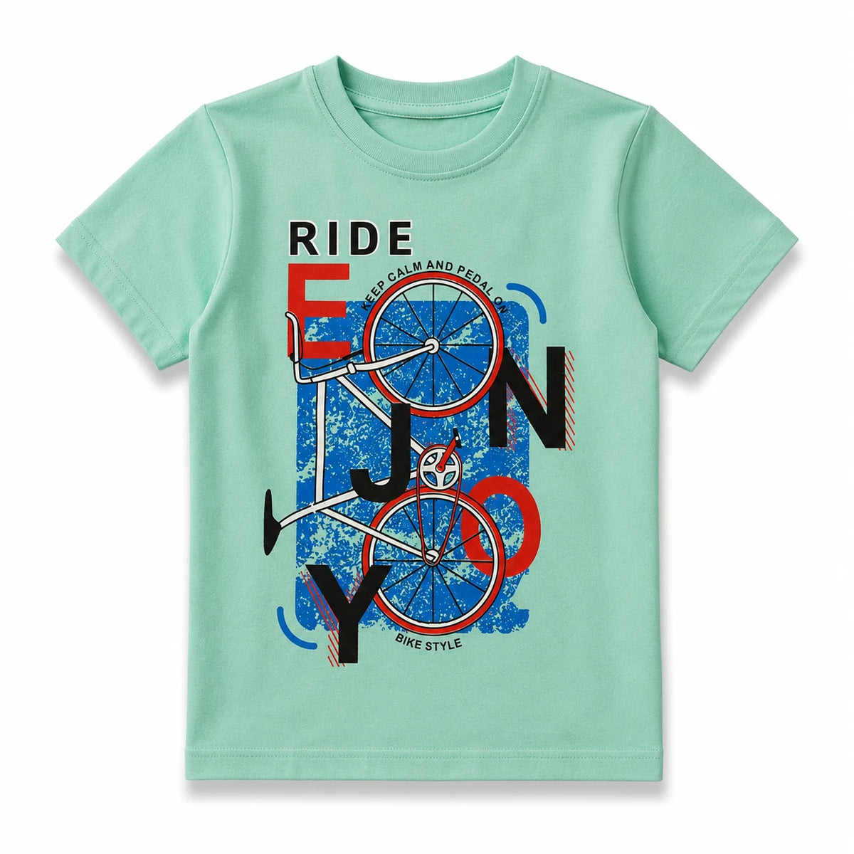 Ride On Bicycle Graphic Kids T-Shirt for Boys
