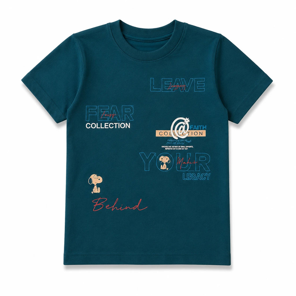 Leave Fear Build Your Legacy Graphic Kids T-Shirt for Boys
