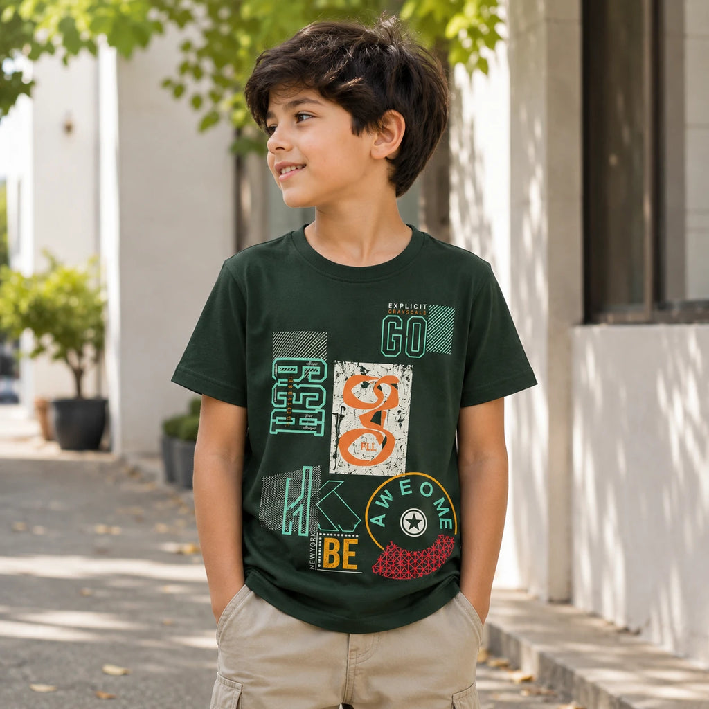 GO Awesome Graphic Kids T-Shirt for Boys