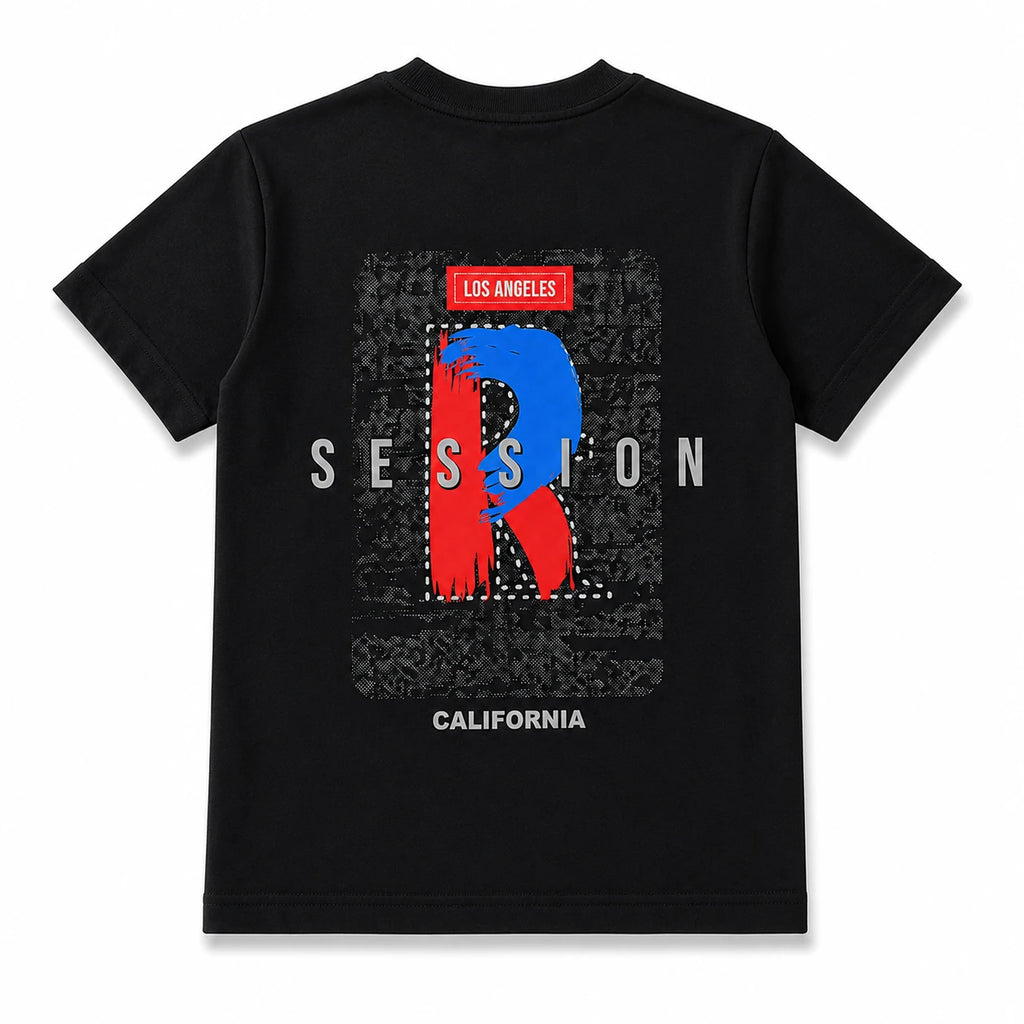 R Session California Graphic Kids T-Shirt for Boys