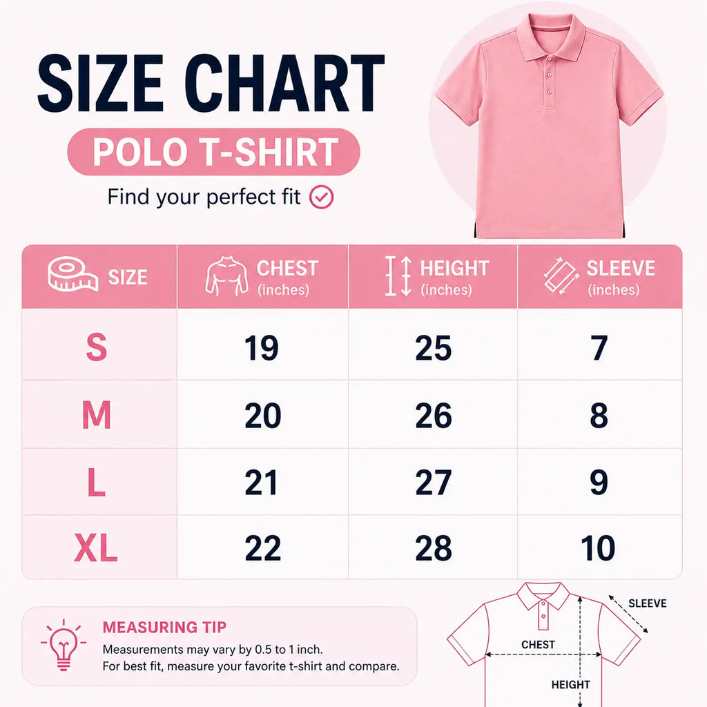 Dusty Rose Signature Polo T-Shirt for Men
