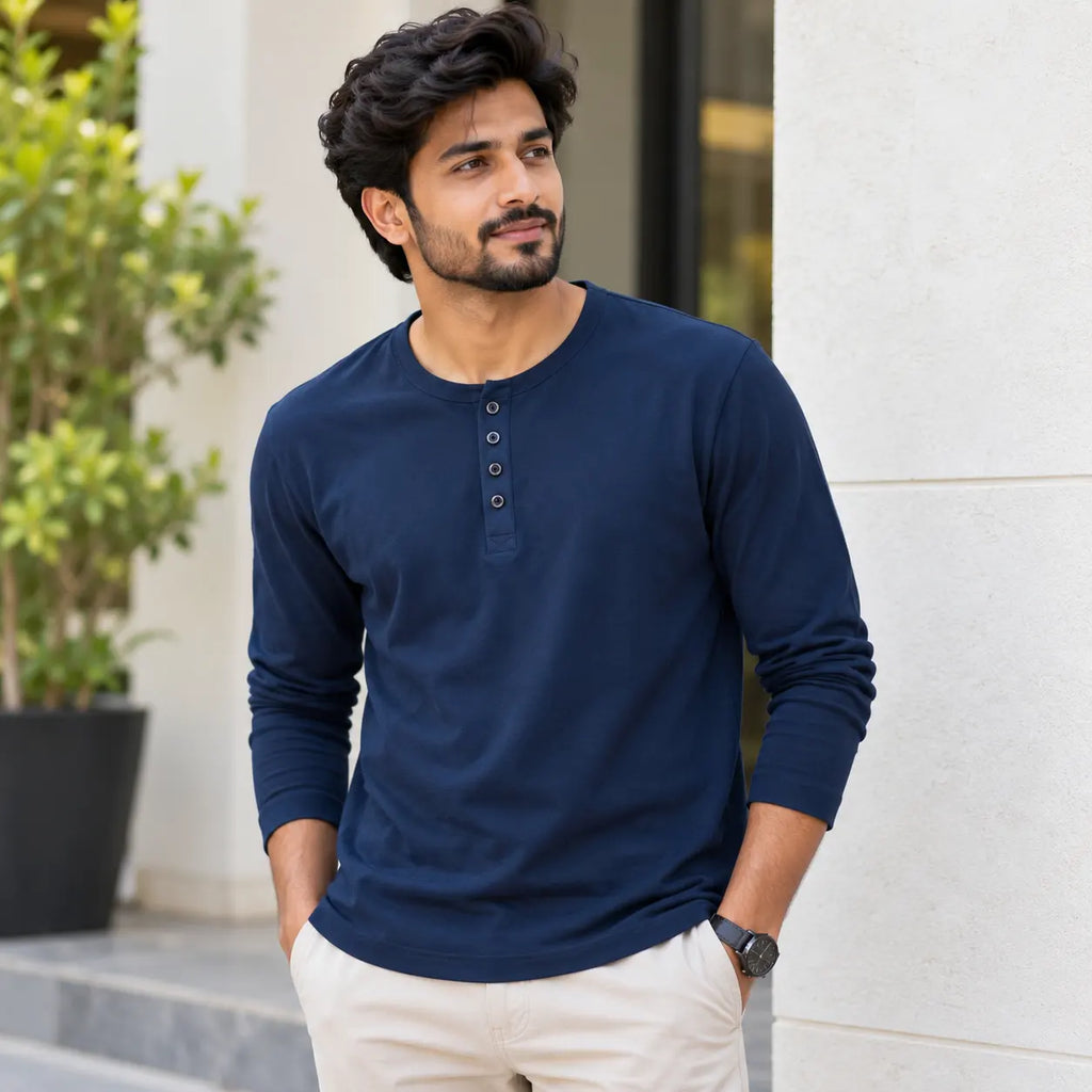 Royal Navy Henley T-Shirt for Men