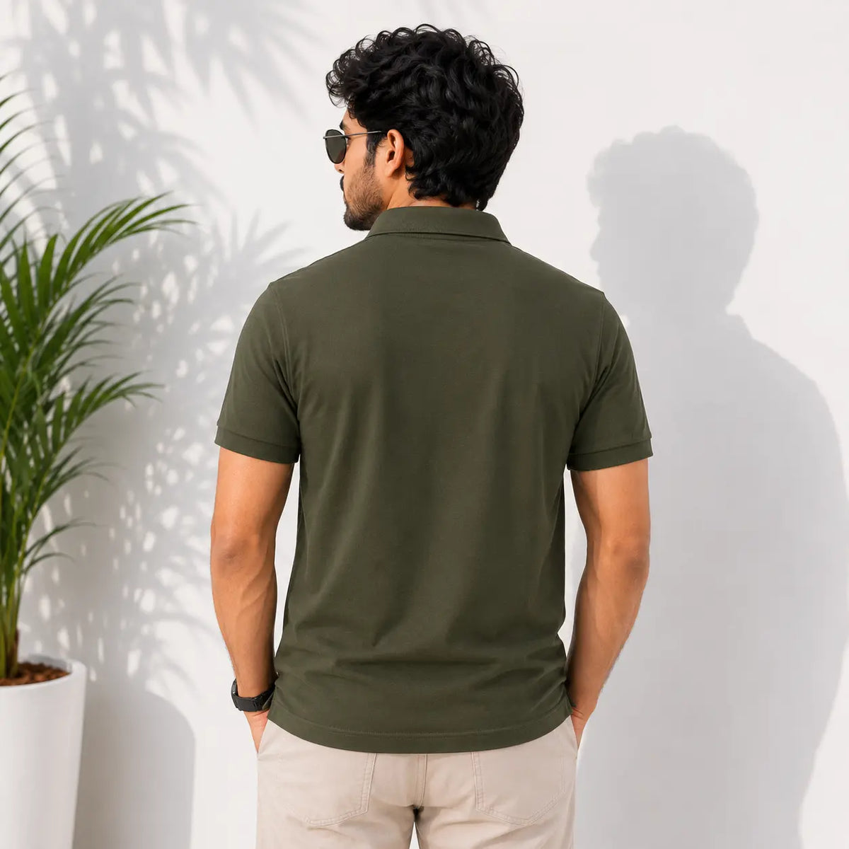 Olive Edge Polo T-Shirt for Men