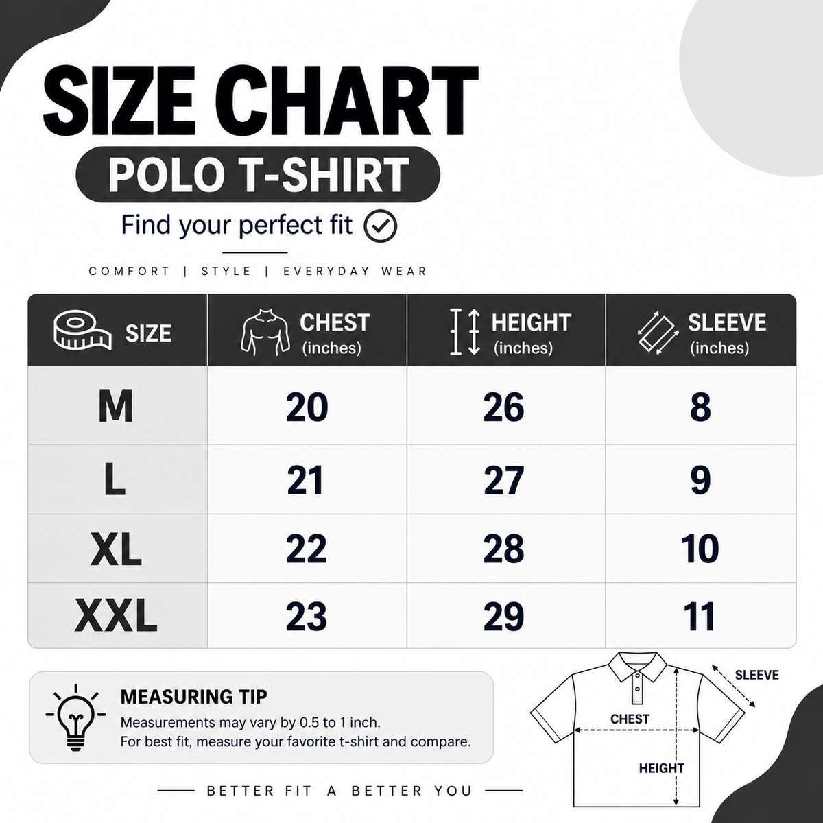 Men Solid Polo Neck Cotton Blend Black T-Shirt